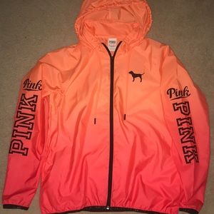 PINK VICTORIA SECRET GRADIENT WINDBREAKER XS-S